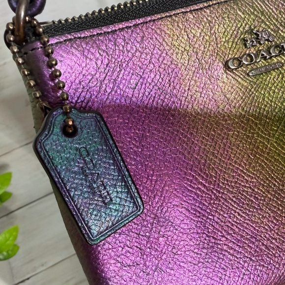 Coach Iridescent Purple Wristlet